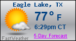 Weather Forecast for Eagle Lake, TX