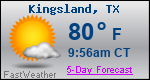 Weather Forecast for Kingsland, TX
