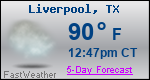 Weather Forecast for Liverpool, TX