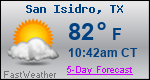 Weather Forecast for San Isidro, TX