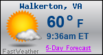 Weather Forecast for Walkerton, VA