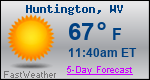 Weather Forecast for Huntington, WV