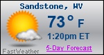 Weather Forecast for Sandstone, WV