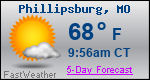 Weather Forecast for Phillipsburg, MO