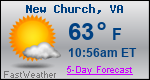 Weather Forecast for New Church, VA