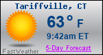 Weather Forecast for Tariffville, CT