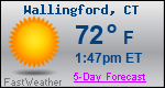 Weather Forecast for Wallingford, CT