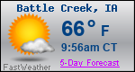 Weather Forecast for Battle Creek, IA