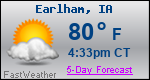 Weather Forecast for Earlham, IA