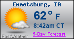 Weather Forecast for Emmetsburg, IA