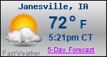 Weather Forecast for Janesville, IA