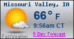Weather Forecast for Missouri Valley, IA