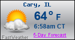 Weather Forecast for Cary, IL