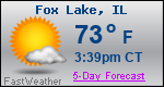 Weather Forecast for Fox Lake, IL