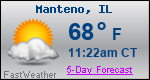 Weather Forecast for Manteno, IL