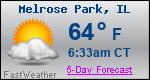 Weather Forecast for Melrose Park, IL