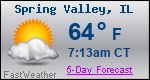 Weather Forecast for Spring Valley, IL