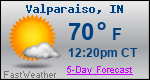 Weather Forecast for Valparaiso, IN