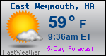 Weather Forecast for East Weymouth, MA