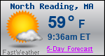 Weather Forecast for North Reading, MA