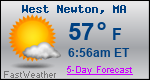 Weather Forecast for West Newton, MA