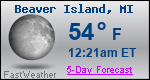 Weather Forecast for Beaver Island, MI