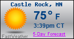 Weather Forecast for Castle Rock, MN