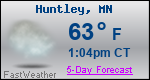 Weather Forecast for Huntley, MN