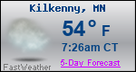 Weather Forecast for Kilkenny, MN