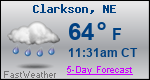 Weather Forecast for Clarkson, NE