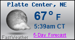Weather Forecast for Platte Center, NE
