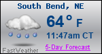 Weather Forecast for South Bend, NE