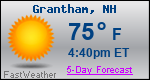 Weather Forecast for Grantham, NH