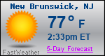 Weather Forecast for New Brunswick, NJ