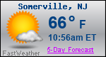 Weather Forecast for Somerville, NJ