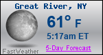 Weather Forecast for Great River, NY