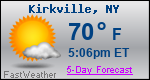 Weather Forecast for Kirkville, NY