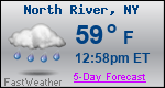Weather Forecast for North River, NY