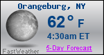 Weather Forecast for Orangeburg, NY