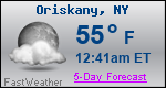 Weather Forecast for Oriskany, NY