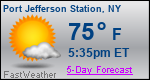 Weather Forecast for Port Jefferson Station, NY