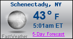 Weather Forecast for Schenectady, NY