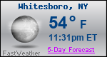 Weather Forecast for Whitesboro, NY