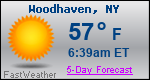 Weather Forecast for Woodhaven, NY