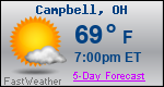 Weather Forecast for Campbell, OH