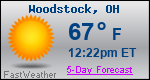 Weather Forecast for Woodstock, OH