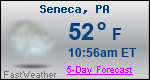 Weather Forecast for Seneca, PA
