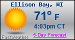 Weather Forecast for Ellison Bay, WI