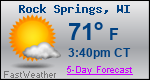 Weather Forecast for Rock Springs, WI