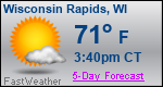 Weather Forecast for Wisconsin Rapids, WI